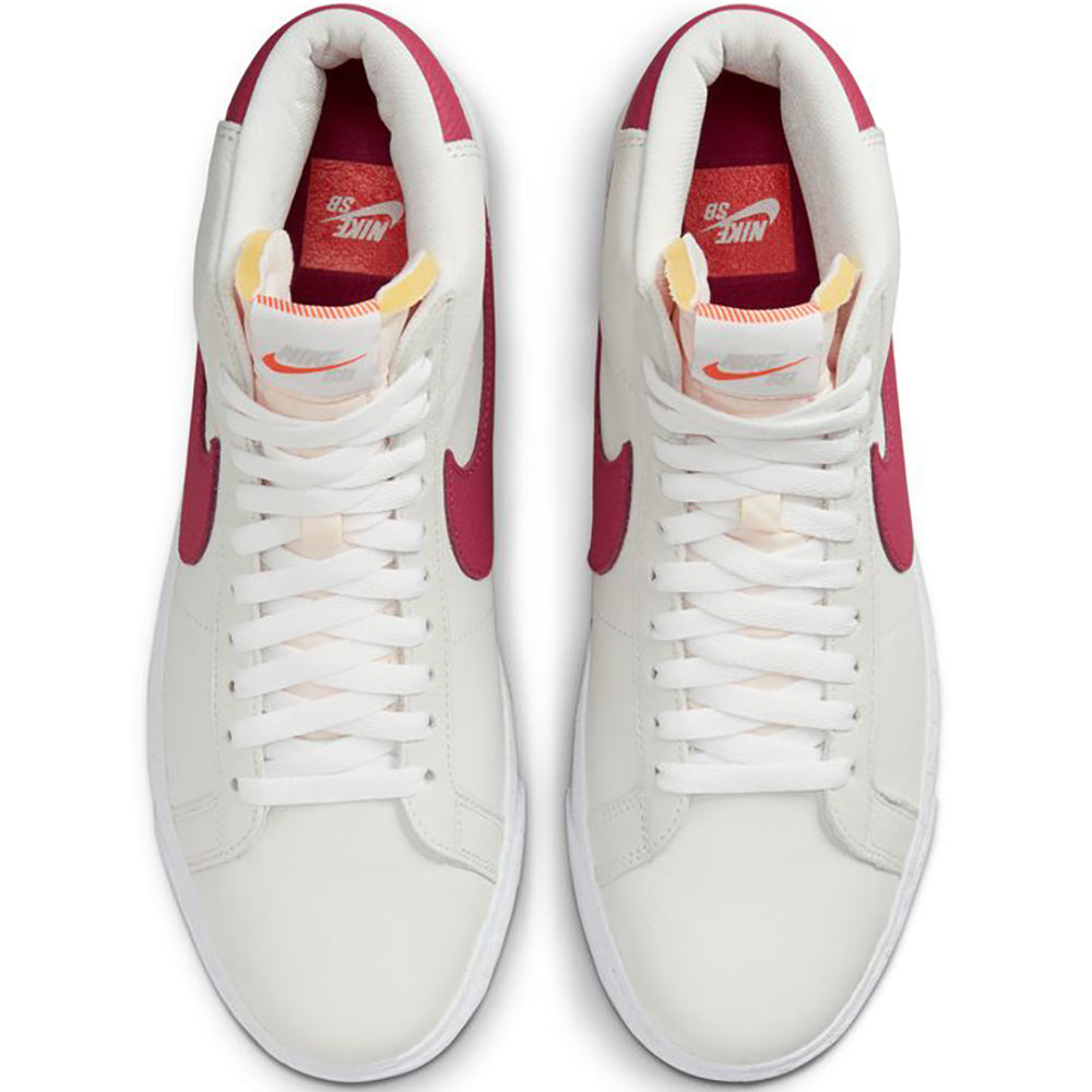 Nike SB Orange Label Zoom Blazer Mid ISO Shoes White/Sweet Beet-White-Sweet Beet
