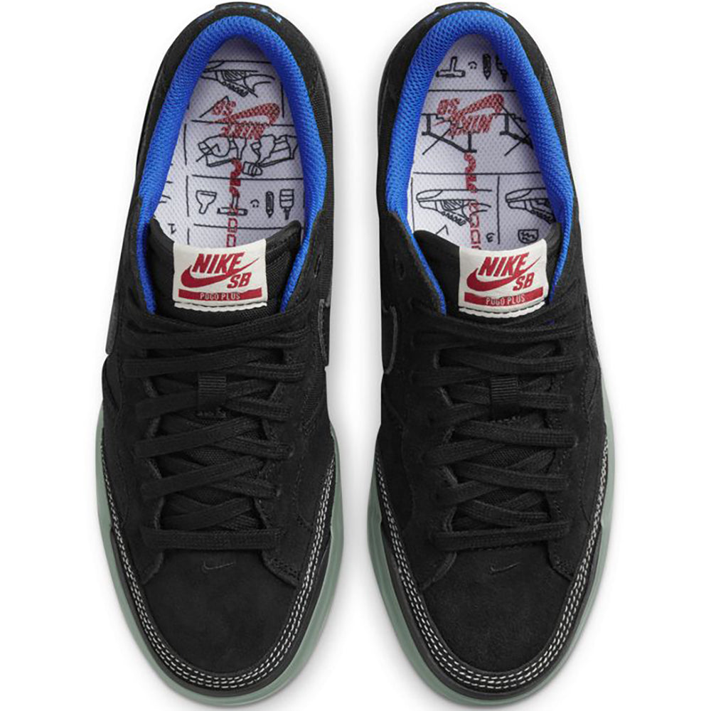 Nike SB Pogo Plus Premium Shoes Black/Black-Hyper Royal-Gum Light Brown