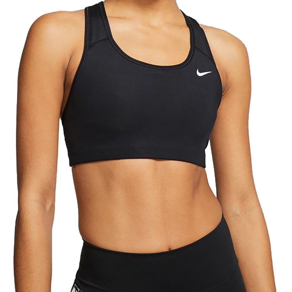 Nike Swoosh Women's Medium-Support Non-Padded Sports Bra Black