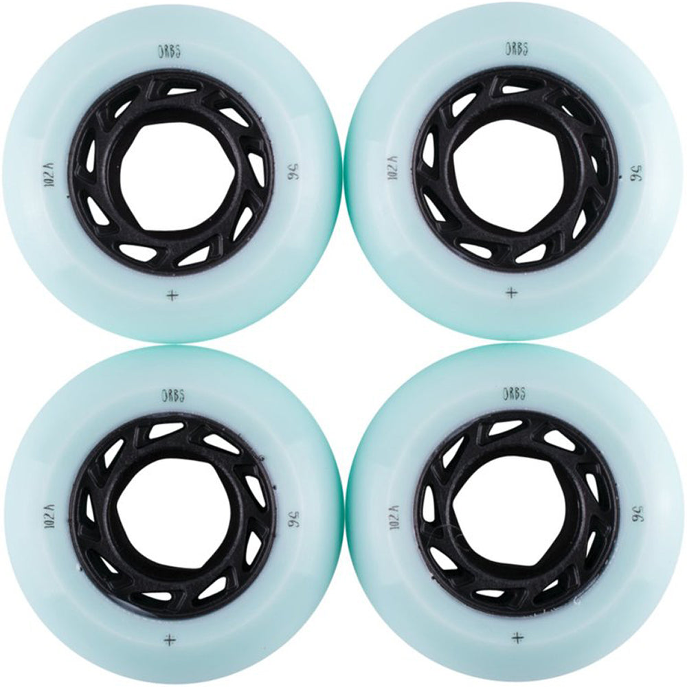 Orbs Ghost Lites Blue/Black Wheels 56mm