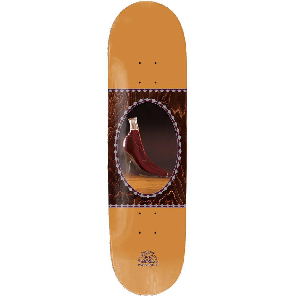 Pass~Port Matlok Bennett-Jones Glass Vessel Pro Series High Heel Skateboard Deck 8.5"