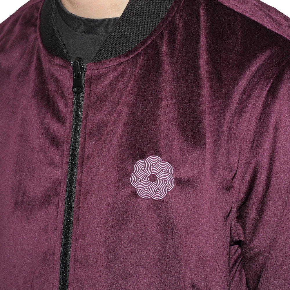 Piilgrim Olson Reversible Bomber Jacket plum