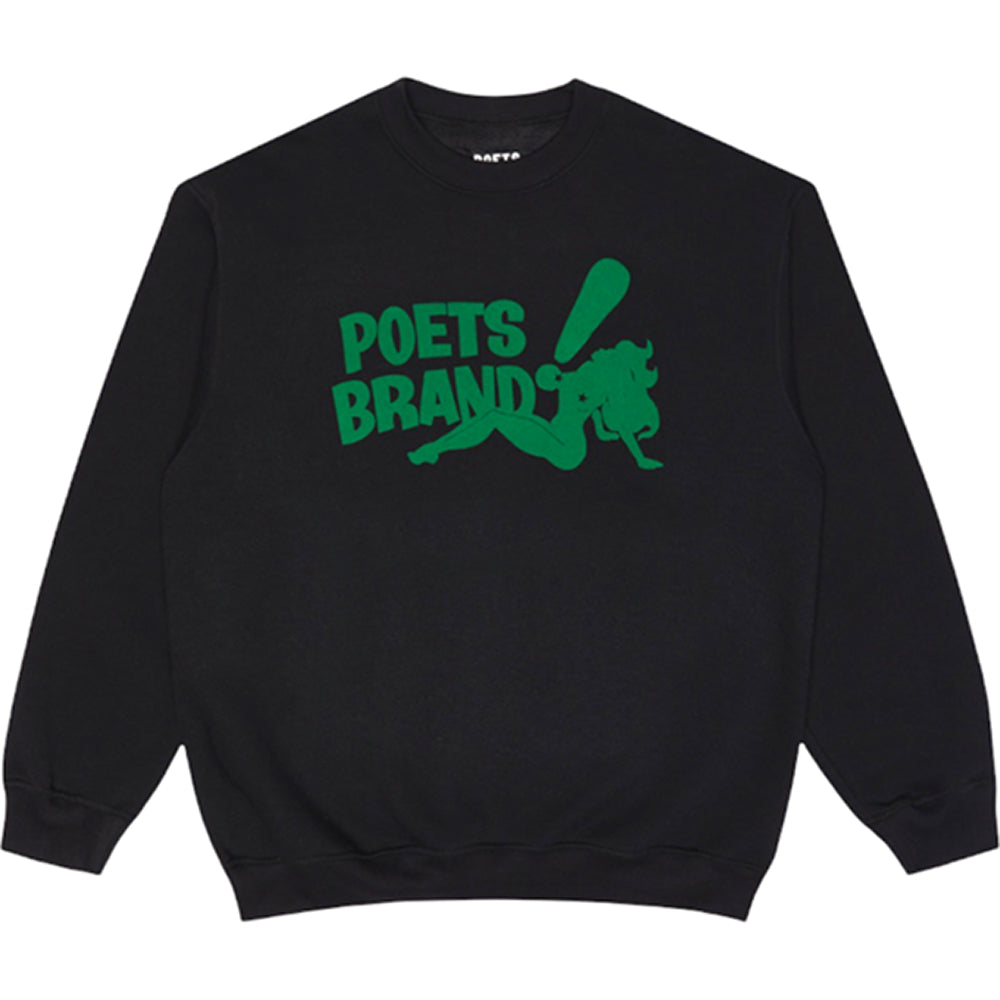 Poets Bing Crew Neck Fleece black