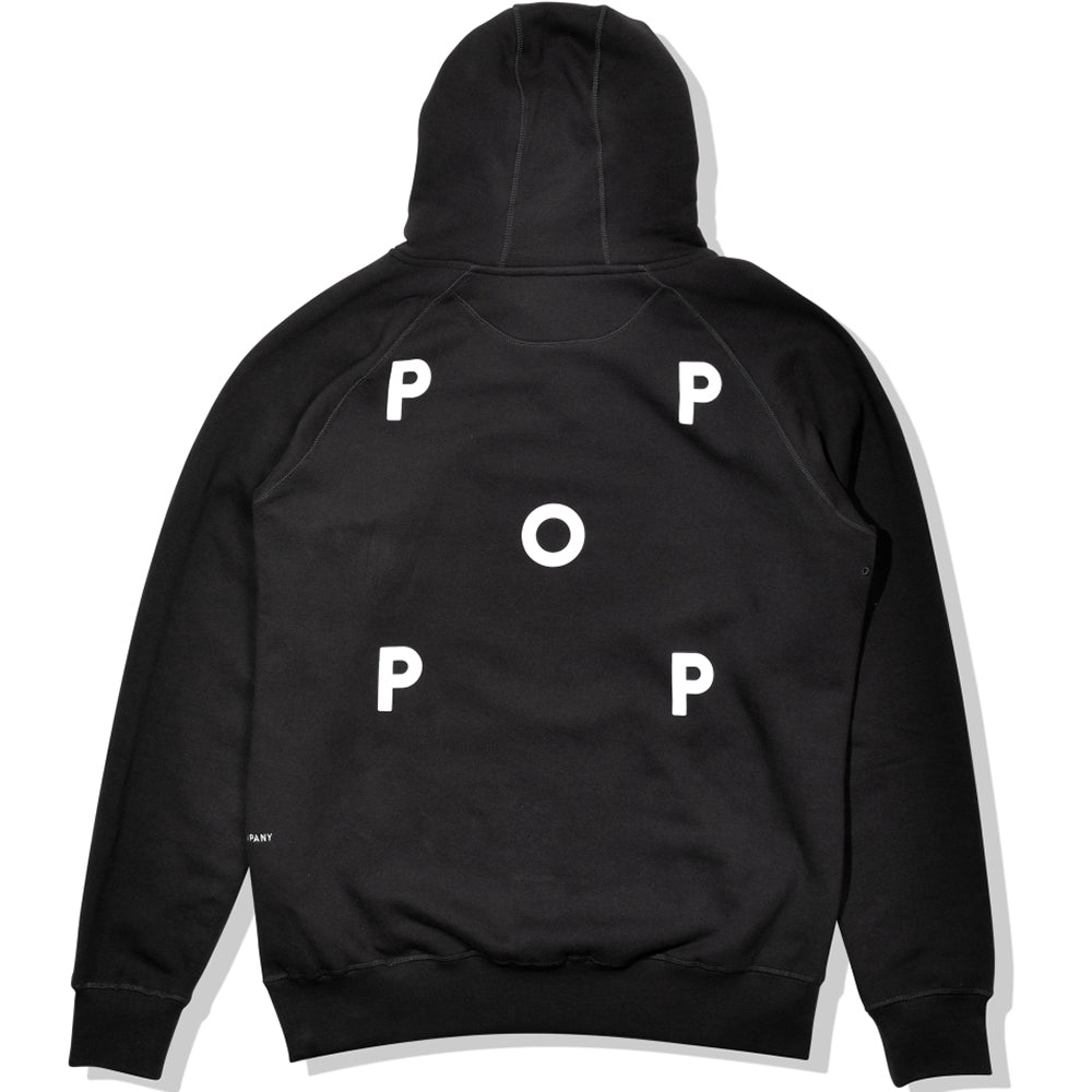 Pop Trading Company NOS Logo Hooded Sweat Black/White