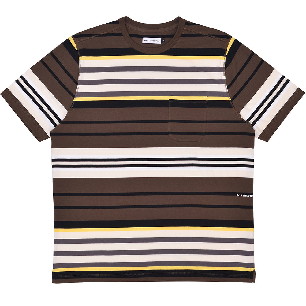 Pop Trading Company Striped Pocket T shirt delicioso