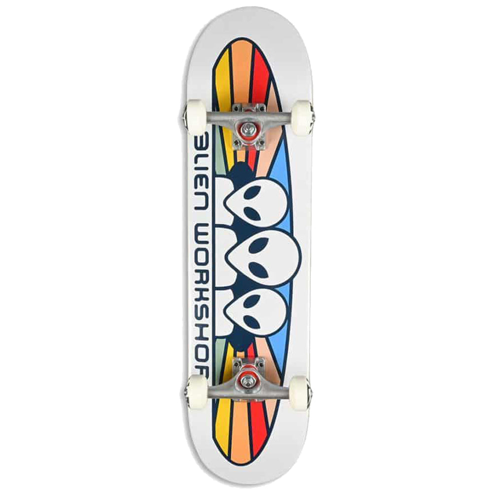 Alien Workshop Spectrum white complete skateboard 7.75"