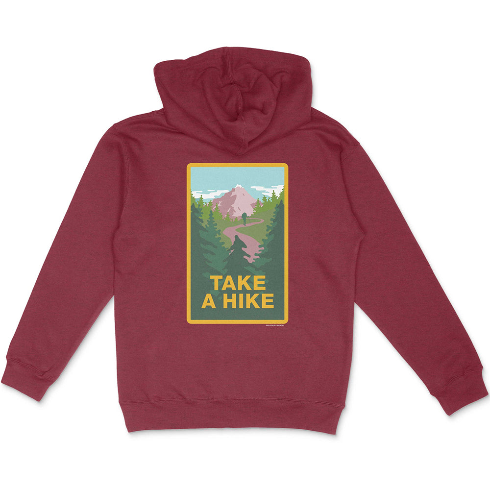 Skate Mental Take A Hike Hoodie cardinal