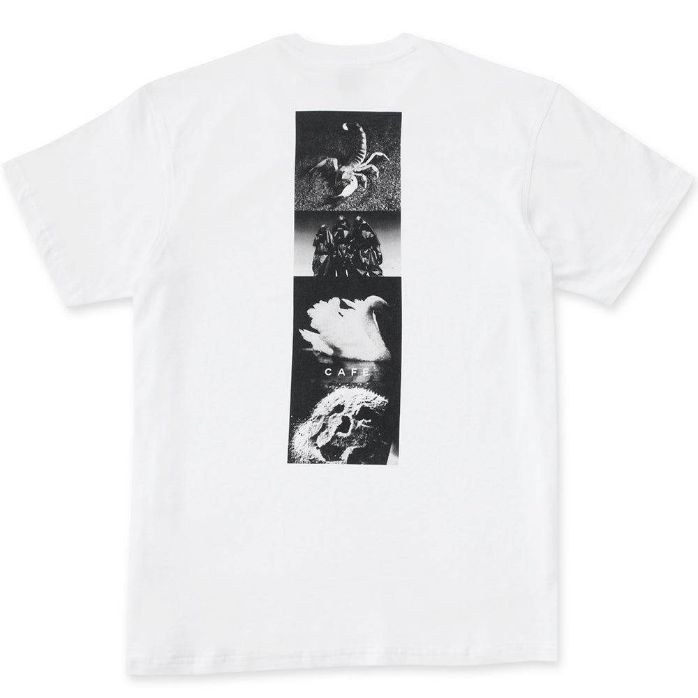 Skateboard Cafe Swan Tee White