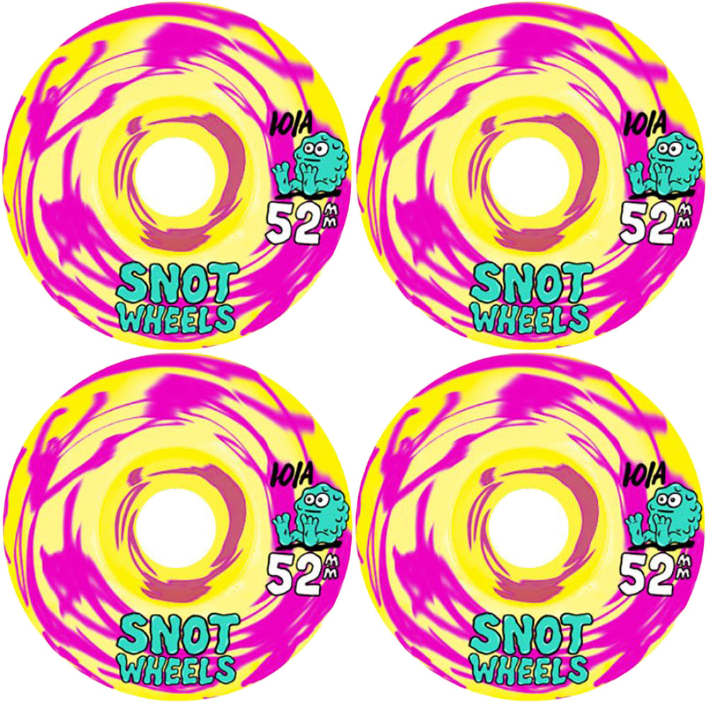 Snot Swirls Skateboard Wheels pink/yellow 52mm