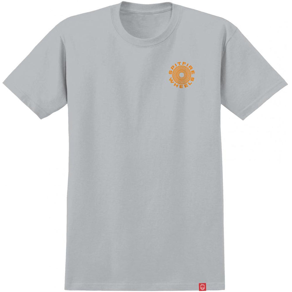 Spitfire Classic 87 Swirl T shirt silver/orange