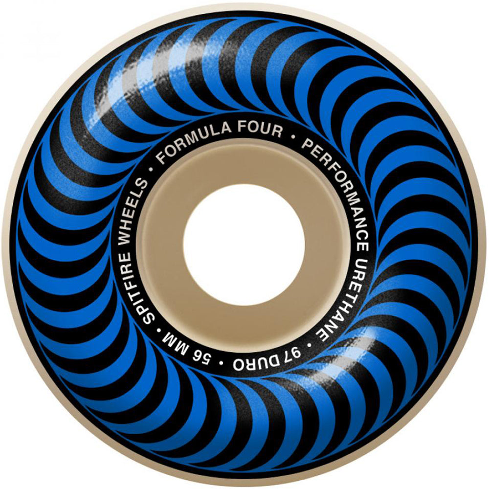 Spitfire Formula Four Classic 97du Blue Skateboard Wheels 56mm