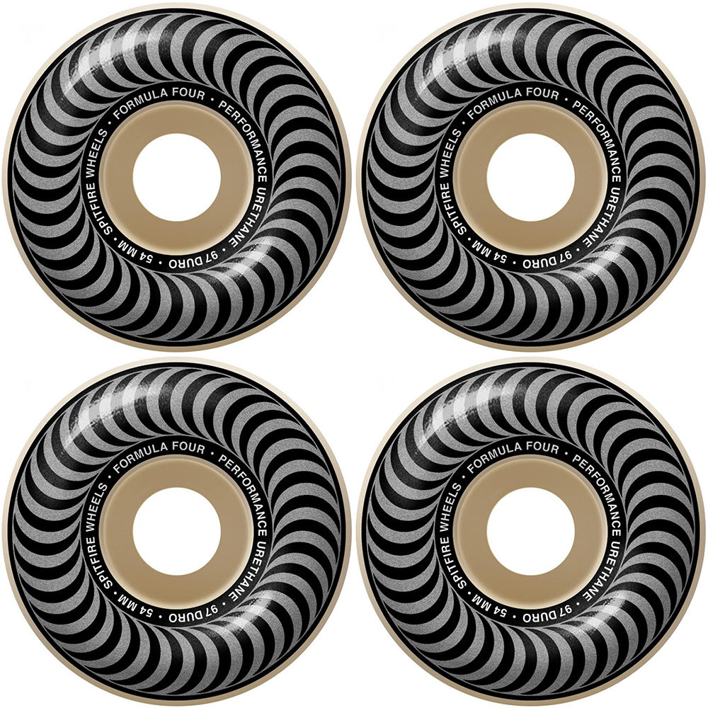 Spitfire Formula Four Classics 97du silver Skateboard wheels 54mm