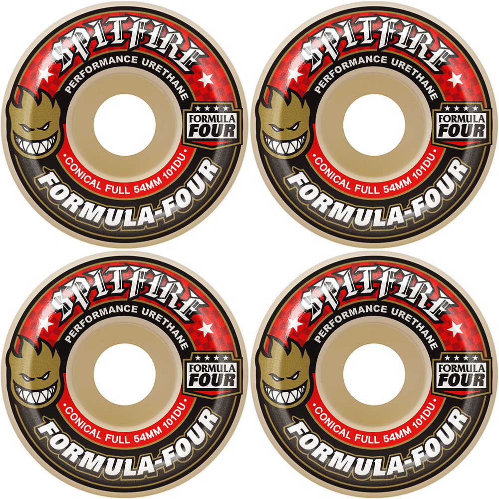 Spitfire Formula Four Conical Full 101du Wheels 56mm