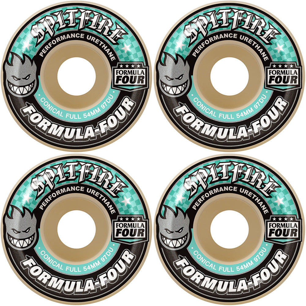Spitfire Formula Four Conical Full 97du Skateboard Wheels 54mm