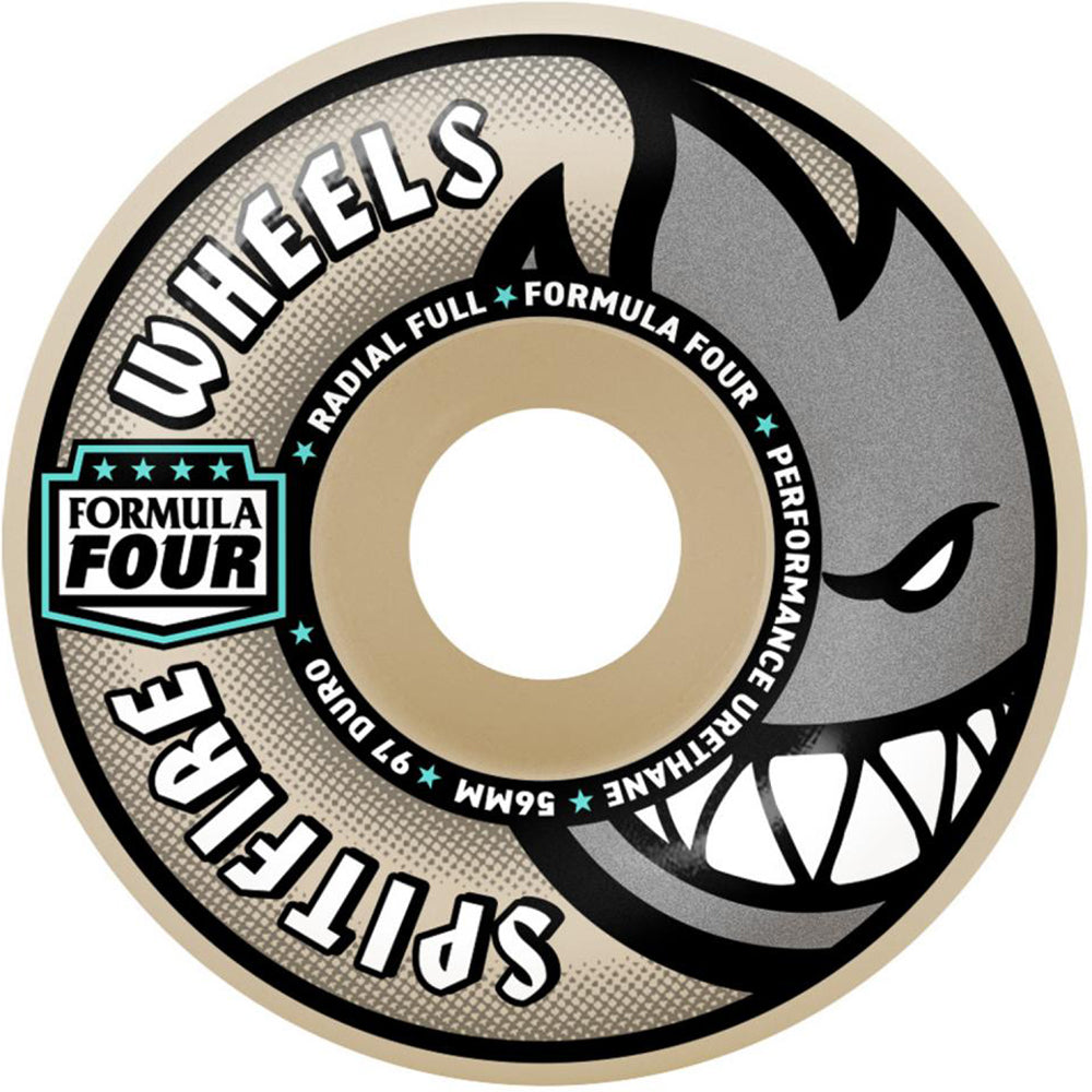 Spitfire Formula Four Radial 97du Skateboard Wheels 54mm