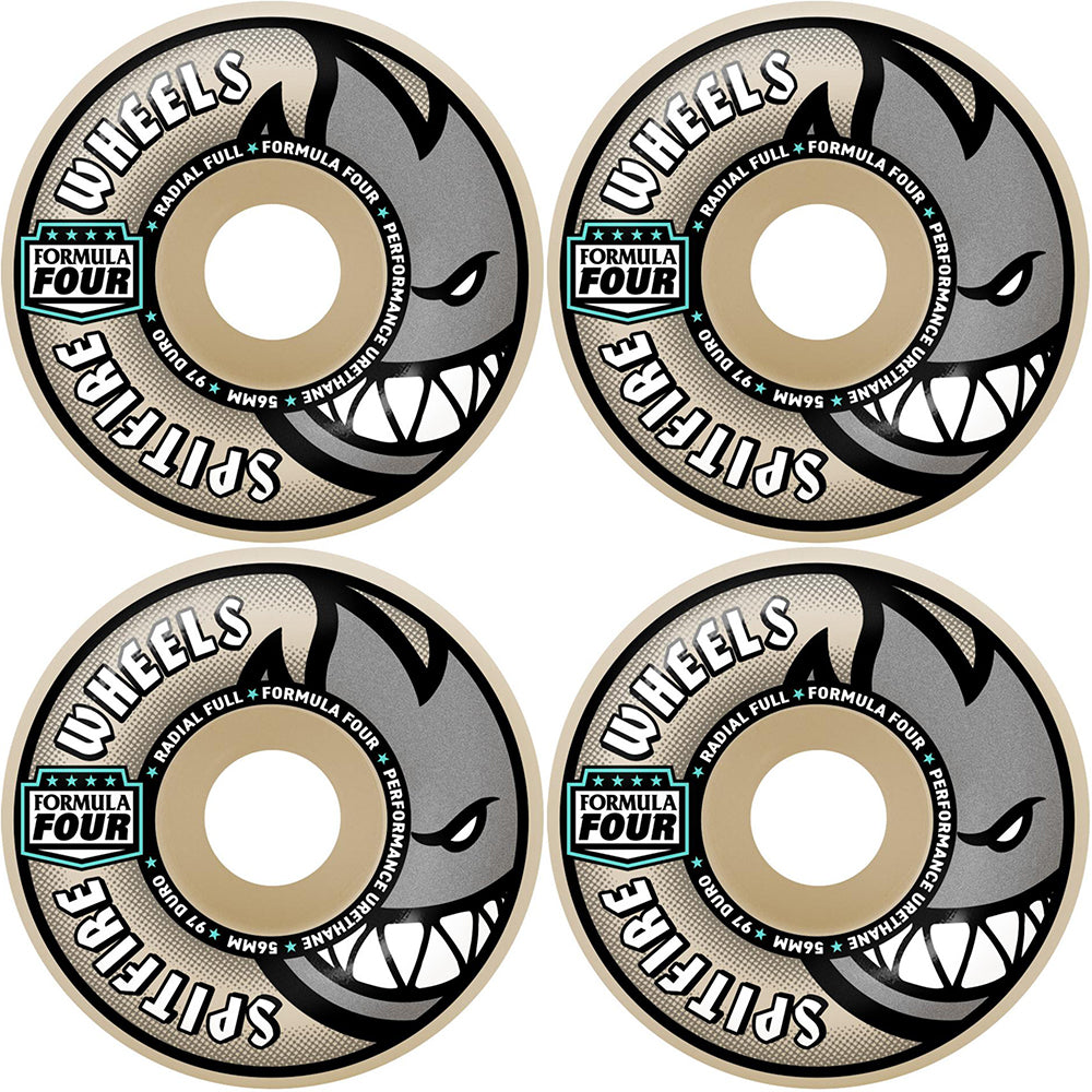 Spitfire Formula Four Radial 97du Skateboard Wheels 54mm