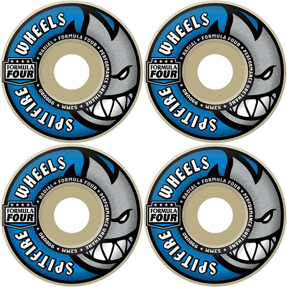 Spitfire Formula Four Radial 99du Skateboard Wheels 56mm