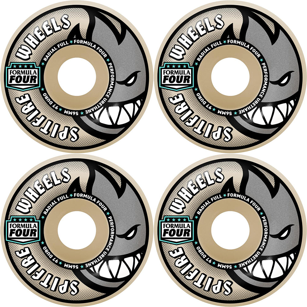 Spitfire Formula Four Radial Full 97du Skateboard Wheels 56mm