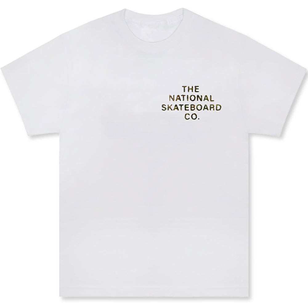 The National Skateboard Co Toft Monks Tee White