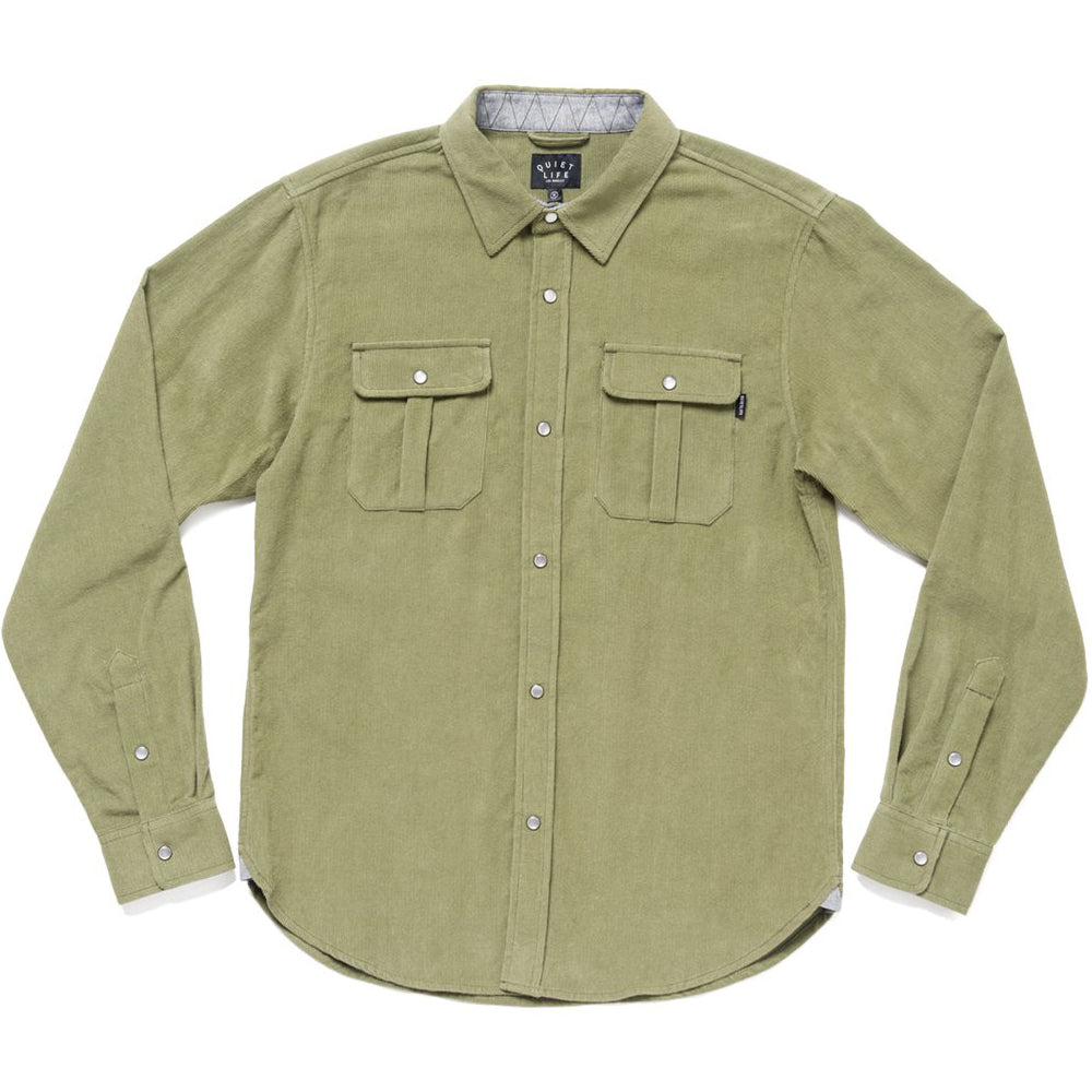 The Quiet Life Corduroy Button Down Shirt olive
