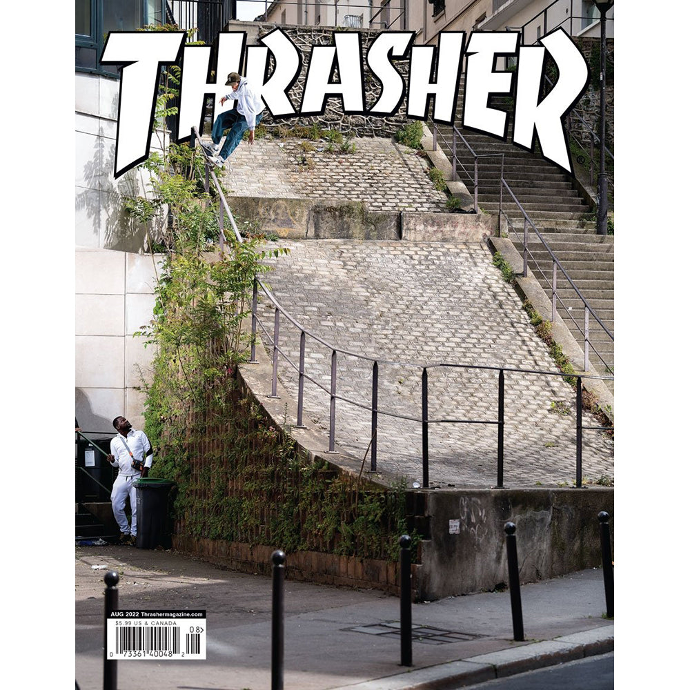 Thrasher Magazine August 2022 issue 505 Louie Lopez Cover