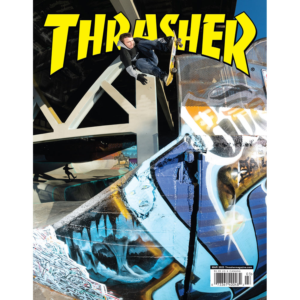 Thrasher Magazine March 2023 issue 512 Emile Laurent Cover