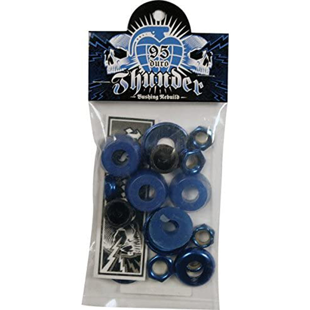 Thunder Skateboard Rebuild Kit 95du Blue Bushings, Washers and Nuts