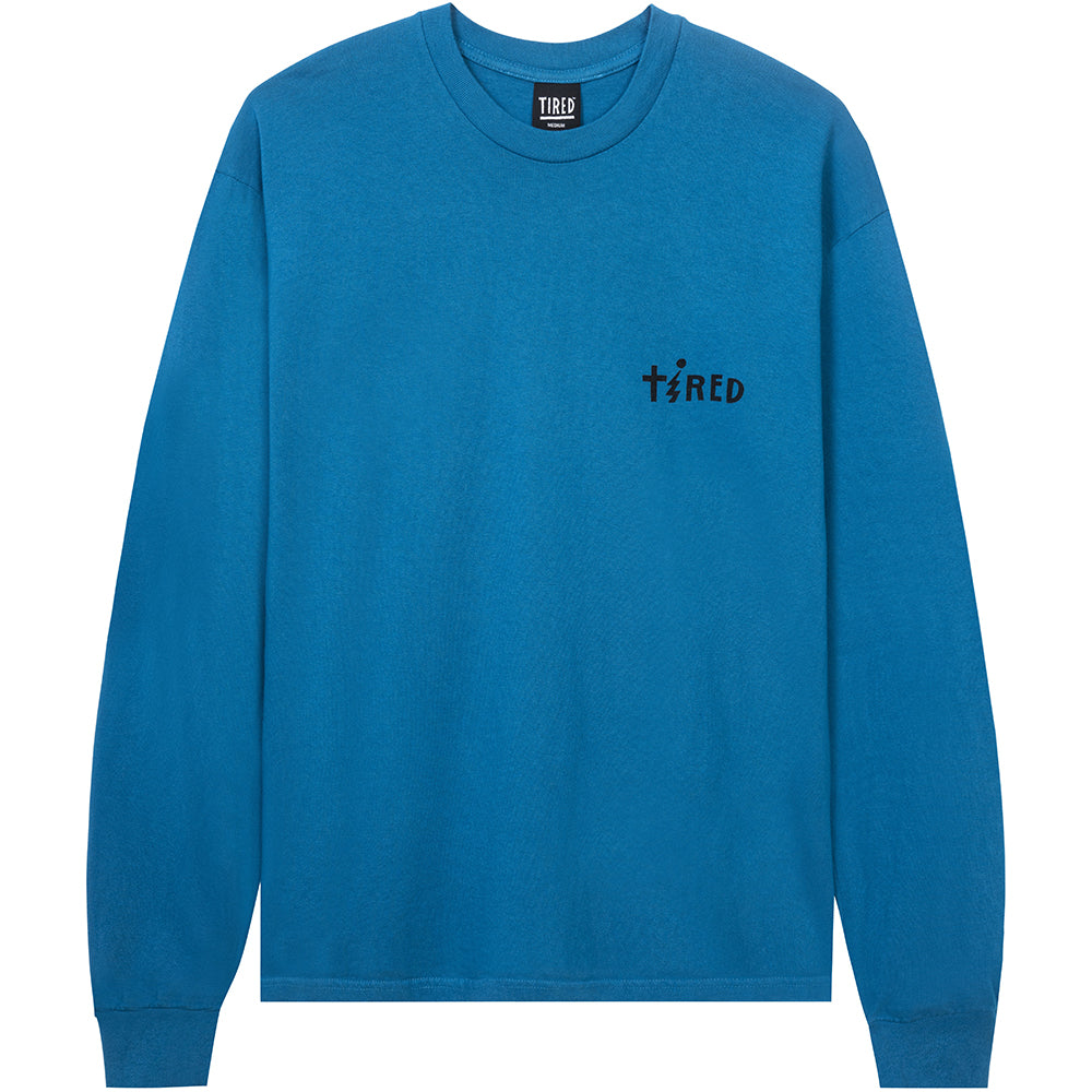 Tired Jolt Long Sleeve Tee Cobalt