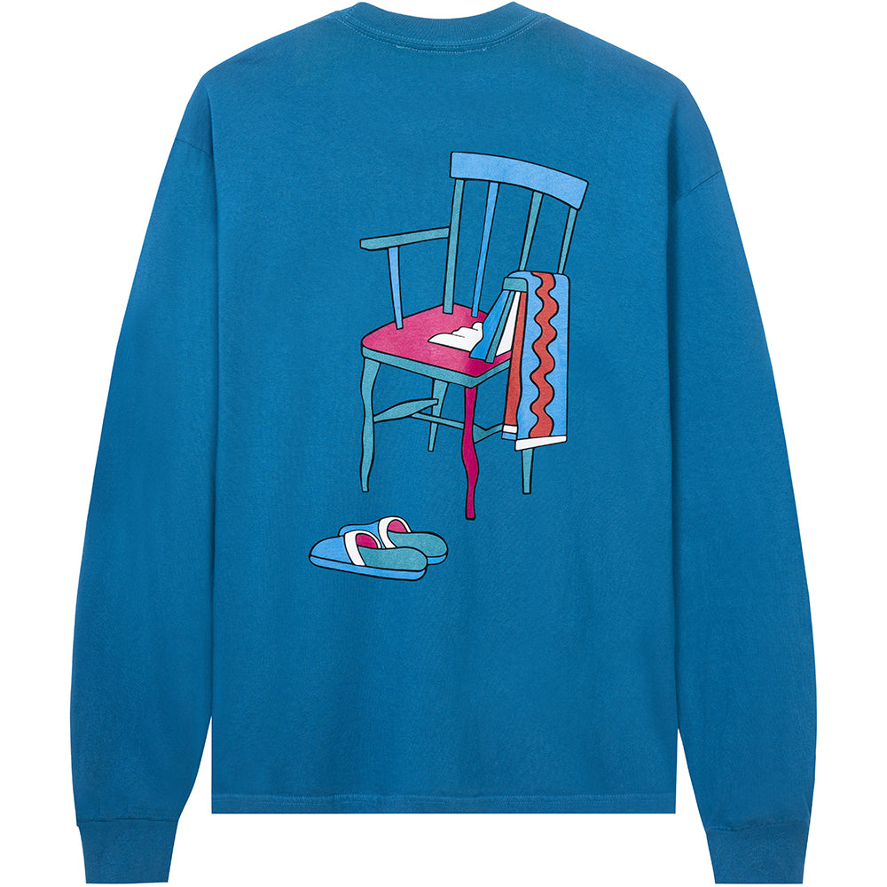 Tired Jolt Long Sleeve Tee Cobalt