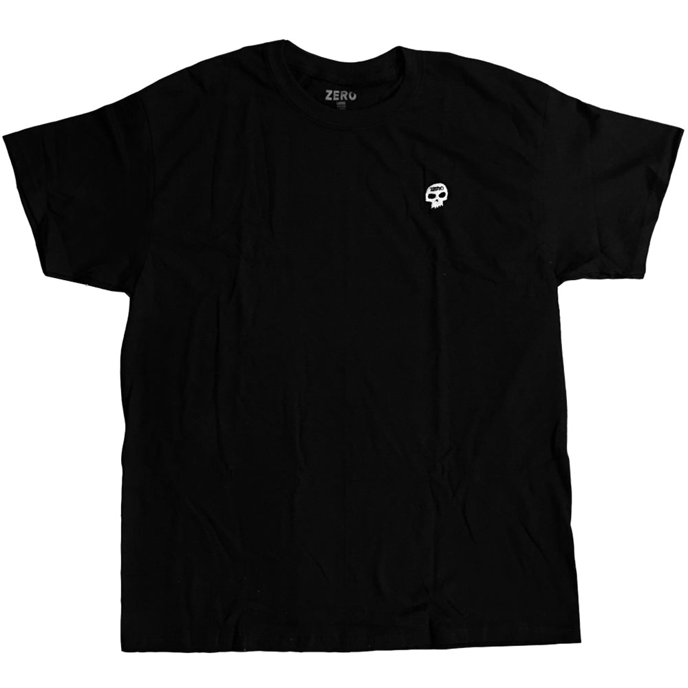 Zero Single Skull Embroidered Tee Black