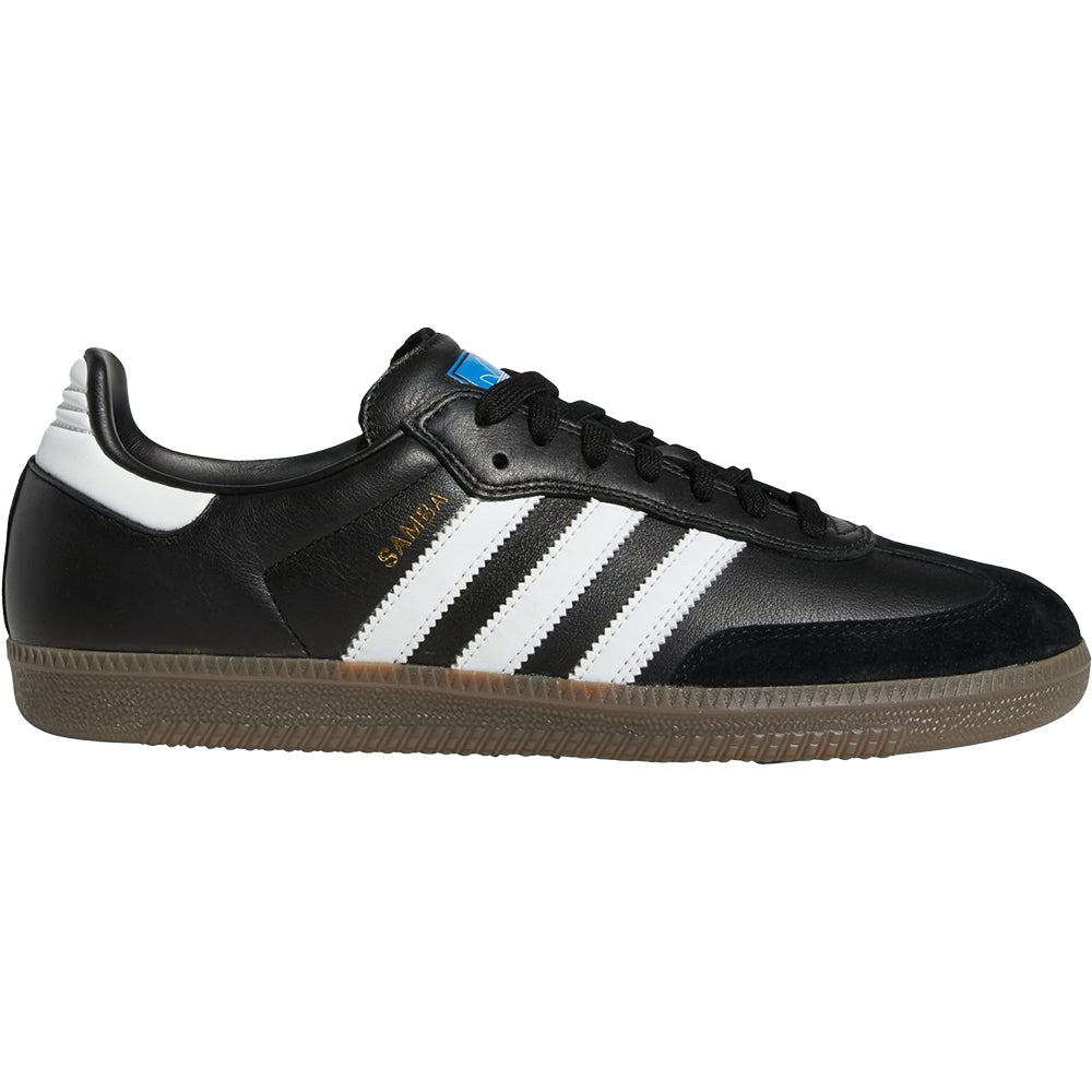 adidas Samba ADV shoes core black/cloud white/gold metallic