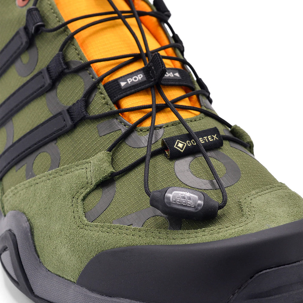 adidas x Pop Trading Company Swift R2 GTX Shoes Wild Pine/Core Black/Semi Solar Yellow