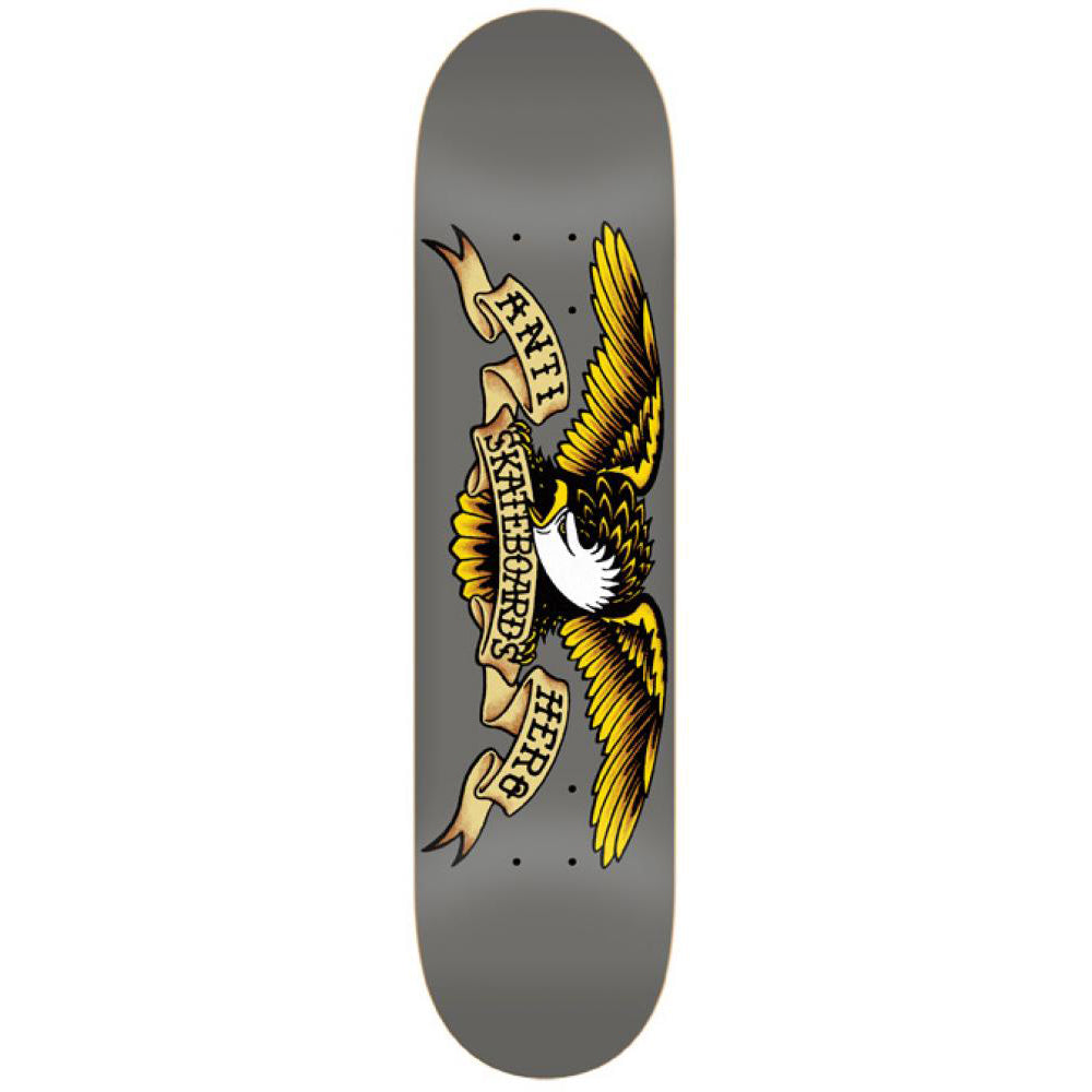 Antihero Classic Eagle Grey Skateboard Deck 8.25"