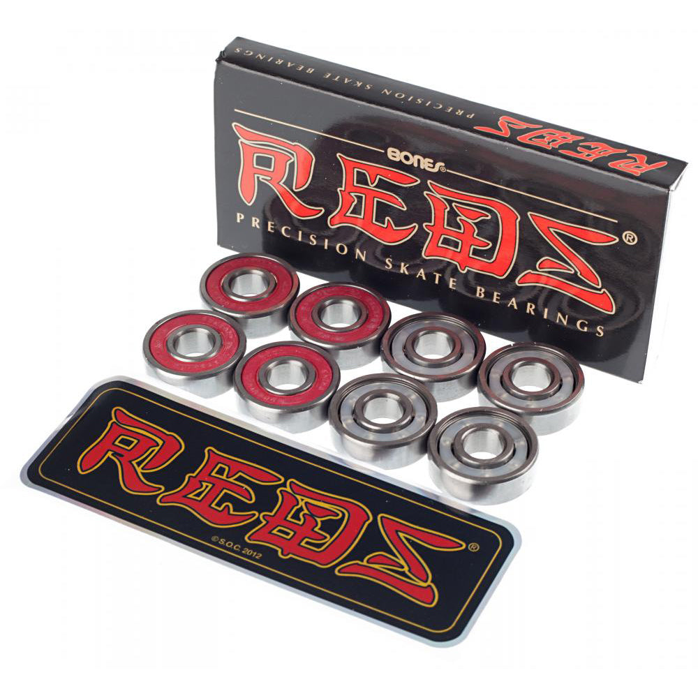 Bones Reds Skateboard Bearings open