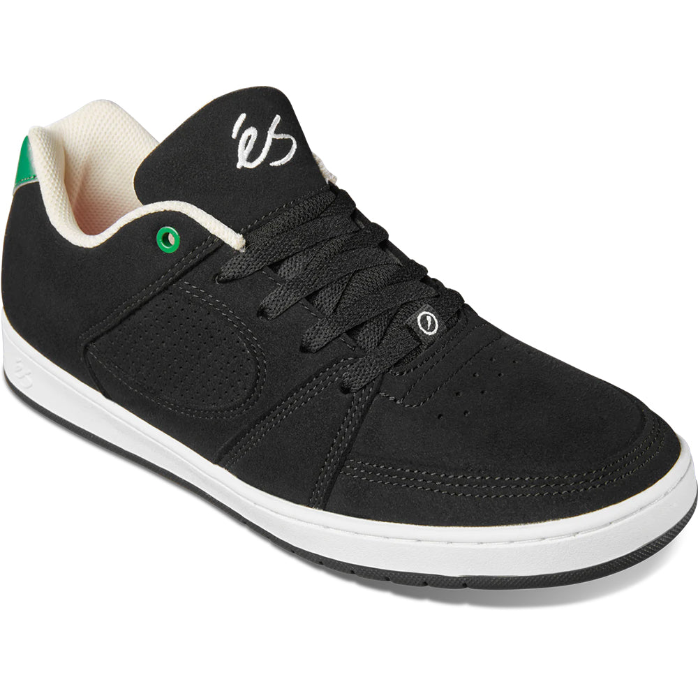 éS Accel Slim Shoes Black/White/Green