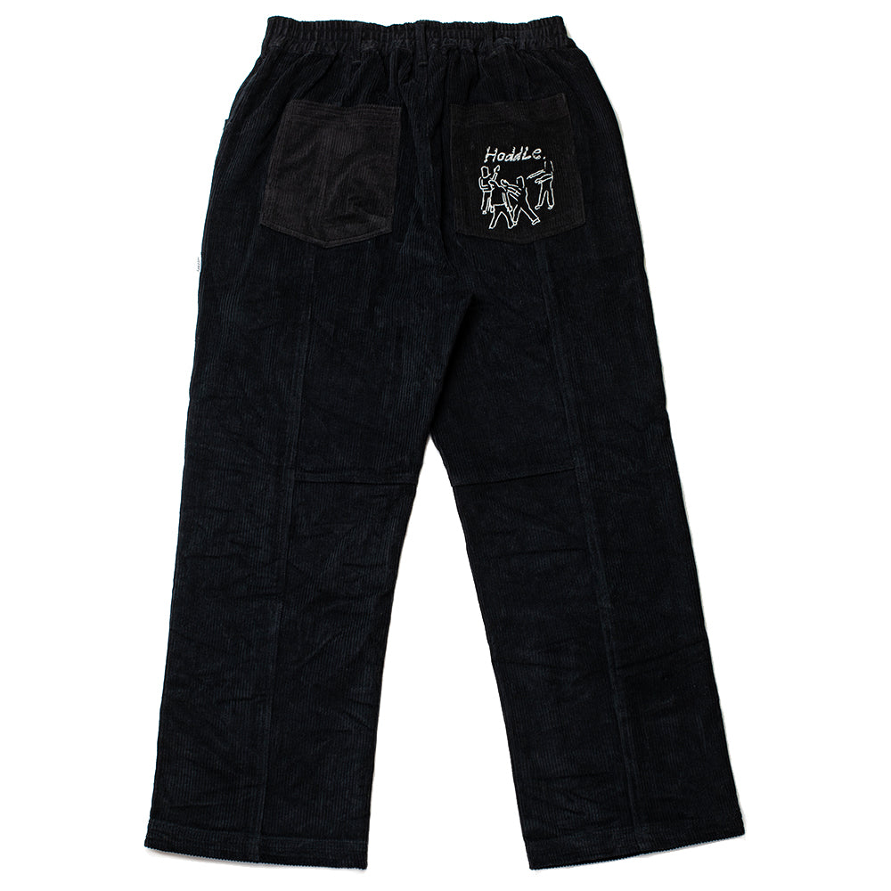 Hoddle Corduroy Fatigue Karate Pants black