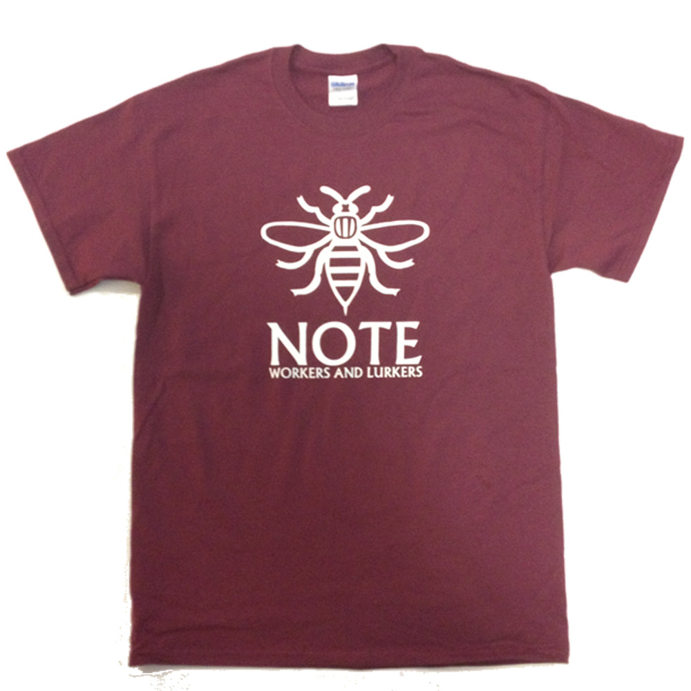 NOTE Bee burgundy/white T shirt