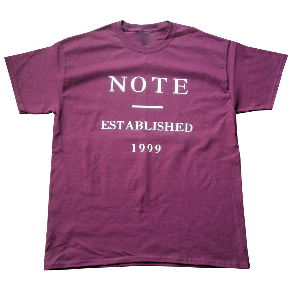 NOTE Established burgundy T shirt