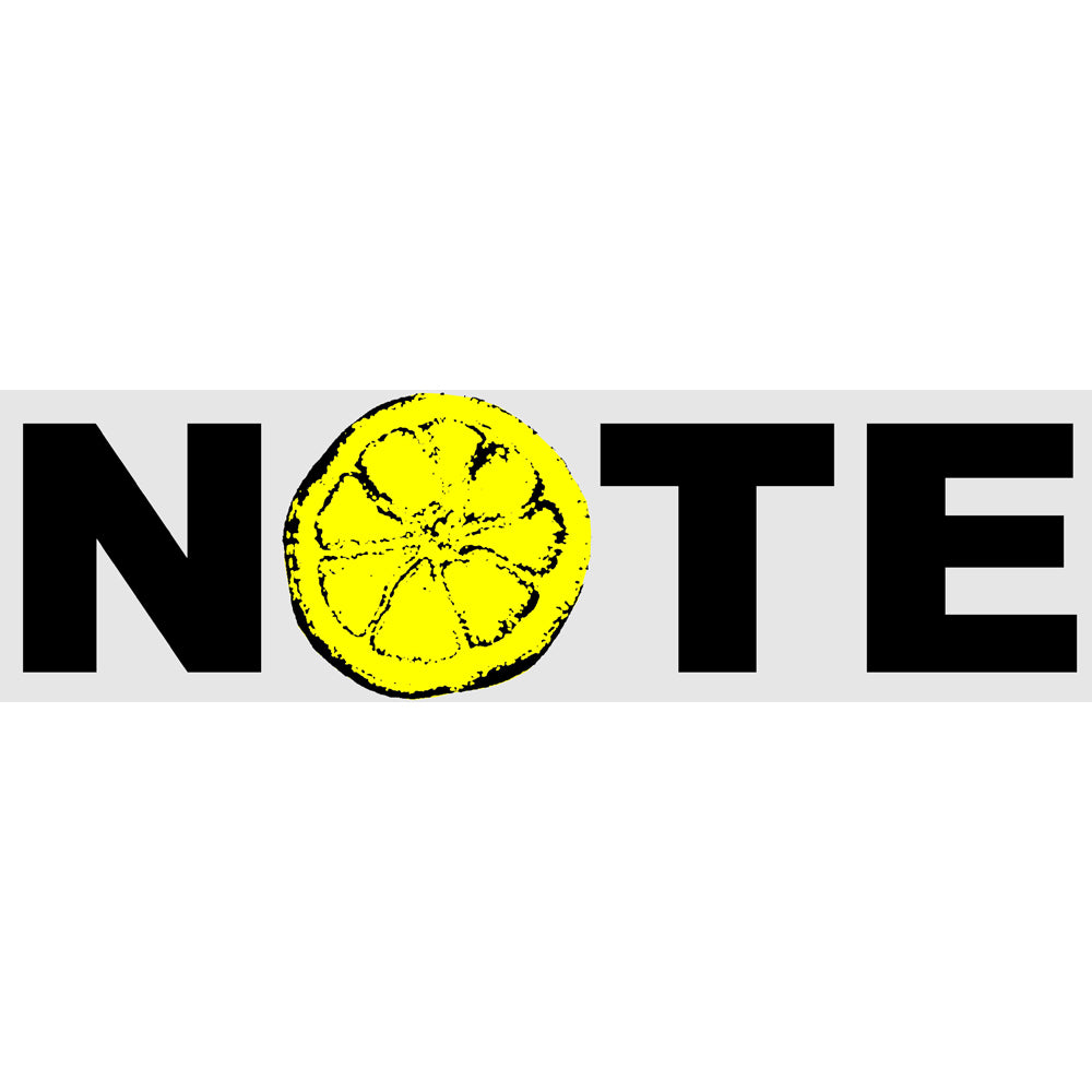 NOTE Lemon Sticker clear