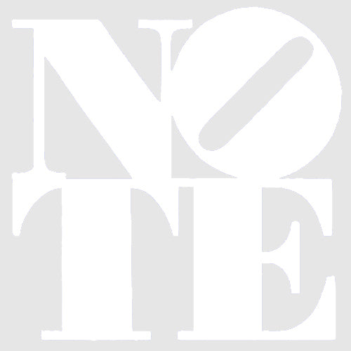 NOTE Sticker White/Clear