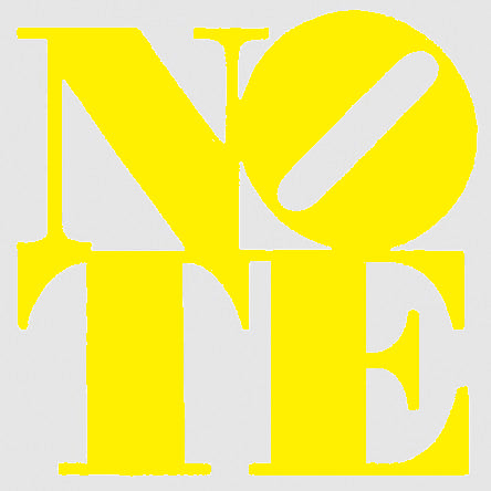 NOTE Sticker Yellow/Clear