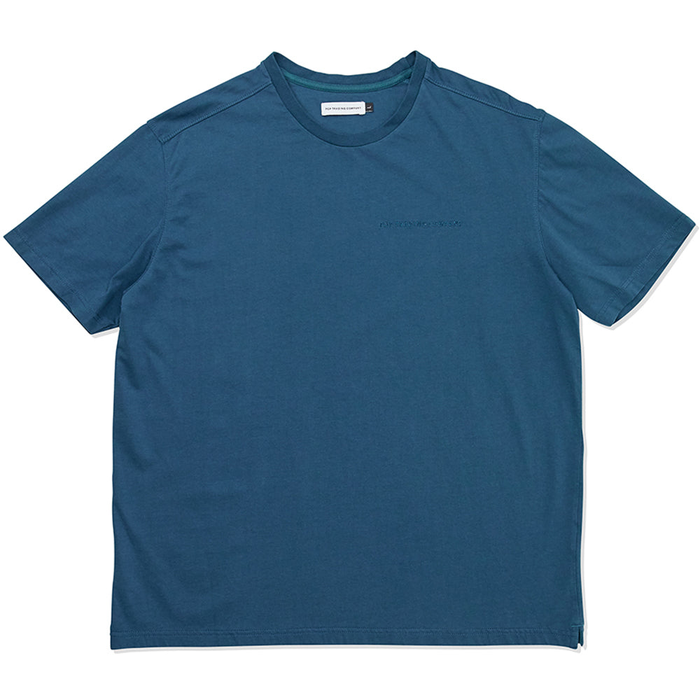 Pop Trading Company Logo Outline T shirt dark teal