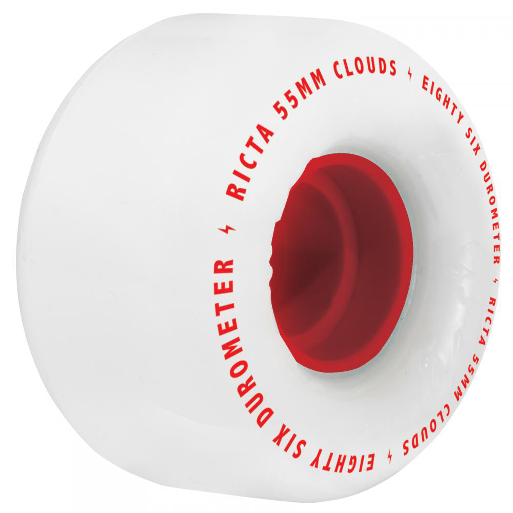 Ricta Clouds Red 86A Skateboard Wheels 57mm
