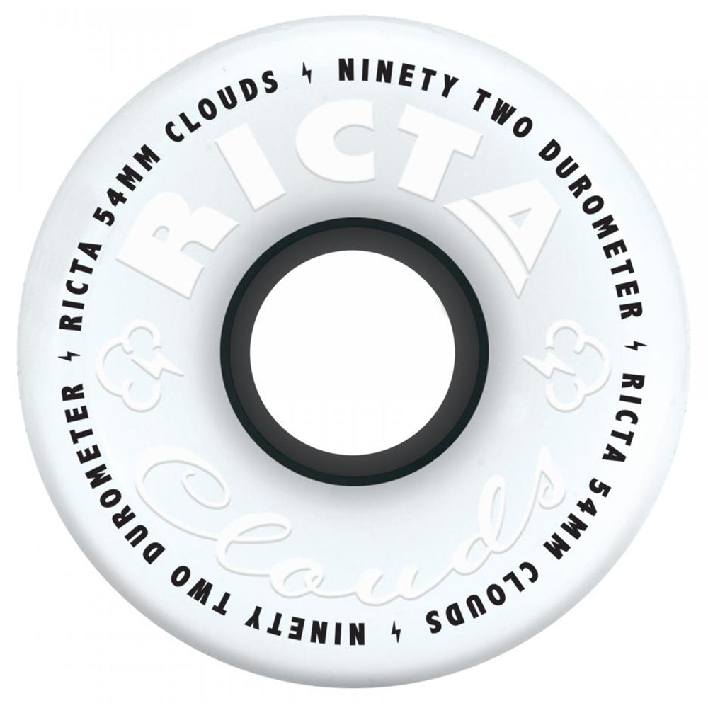 Ricta Clouds Black 92a Skateboard Wheels 56mm