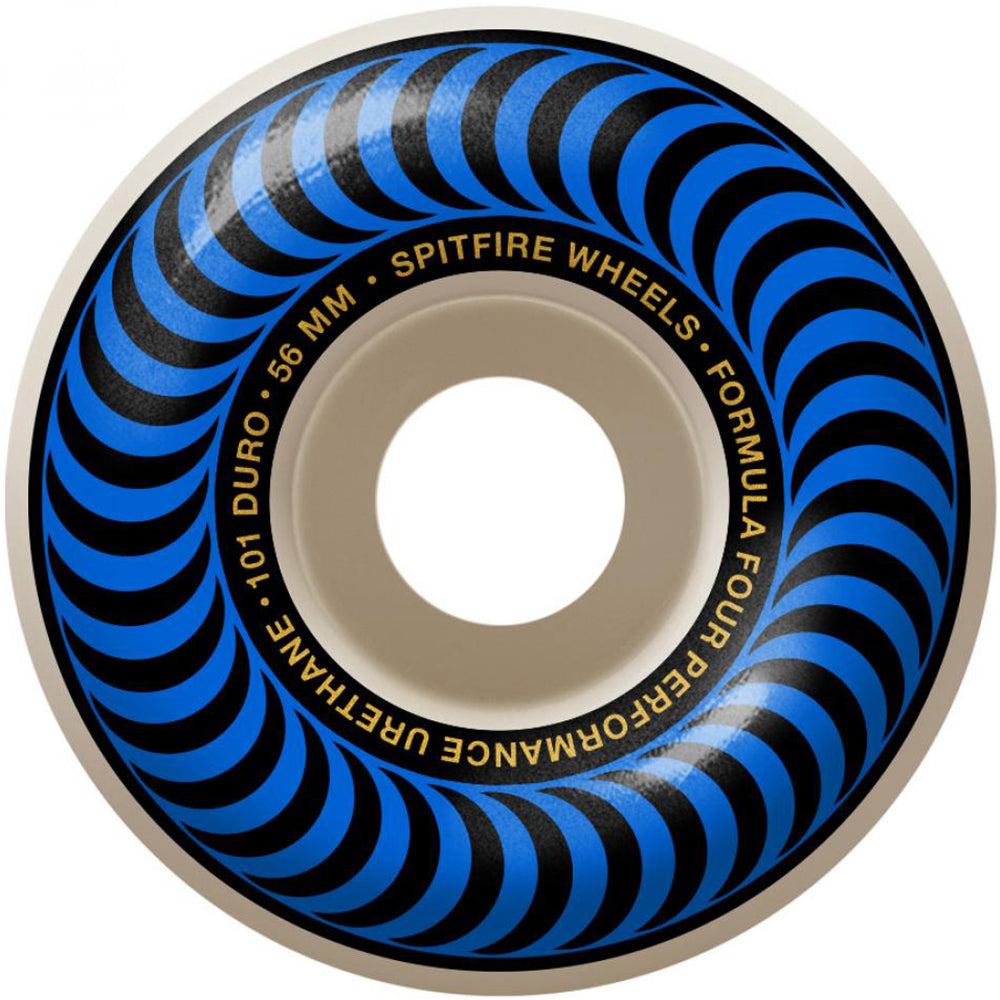 Spitfire Formula Four Classics 101du Blue Skateboard Wheels 56mm