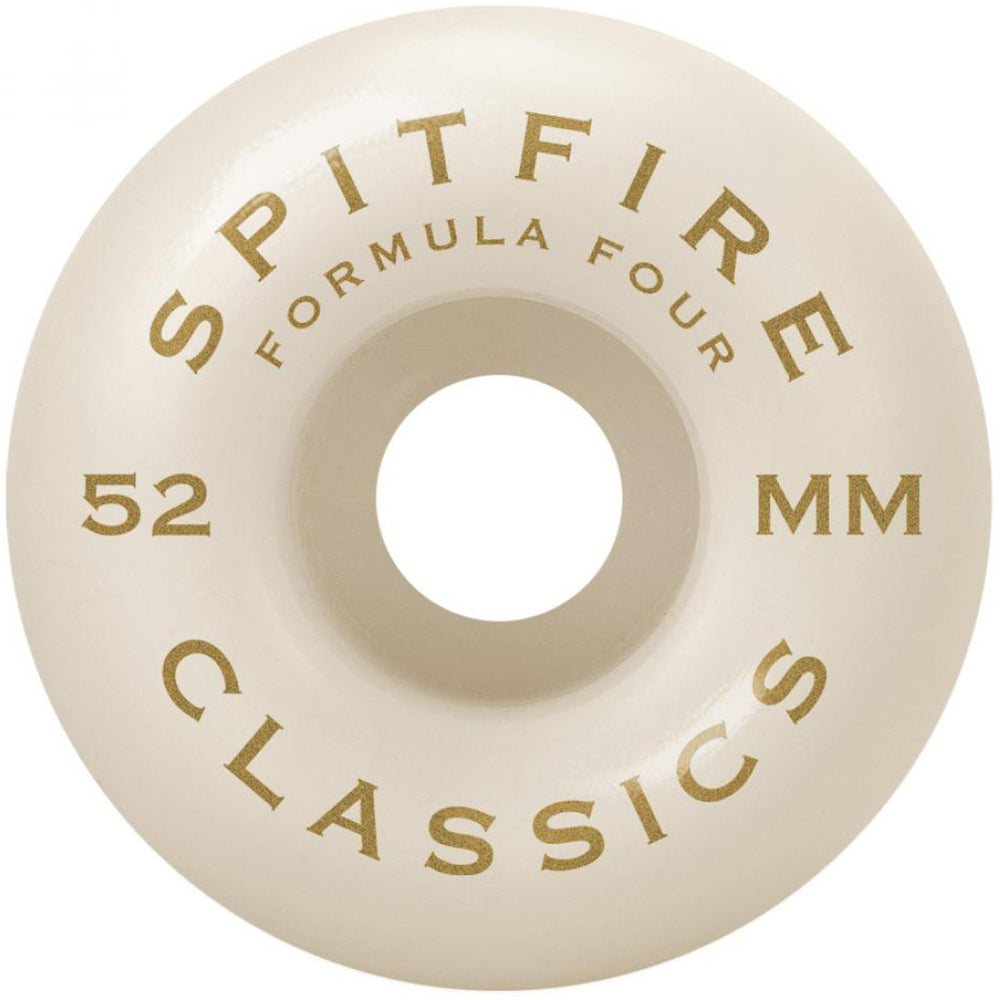 Spitfire Formula Four Classics Green 99du Skateboard Wheels 52mm