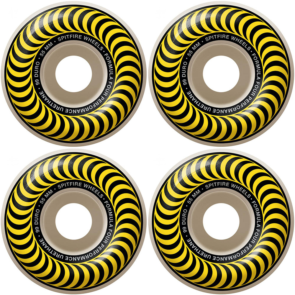 Spitfire Formula Four Classics 99du Yellow Wheels 55mm