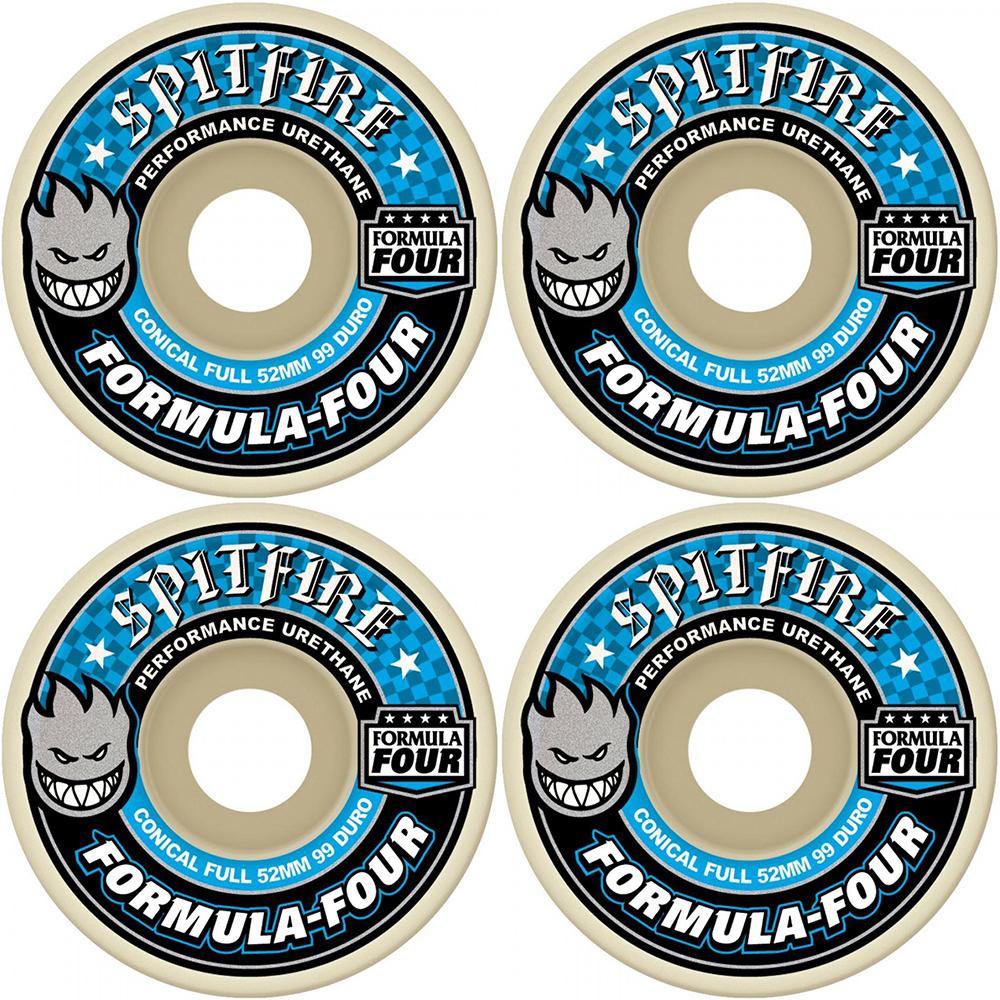 Spitfire Formula Four Conical Full 99du Skateboard Wheels 54mm
