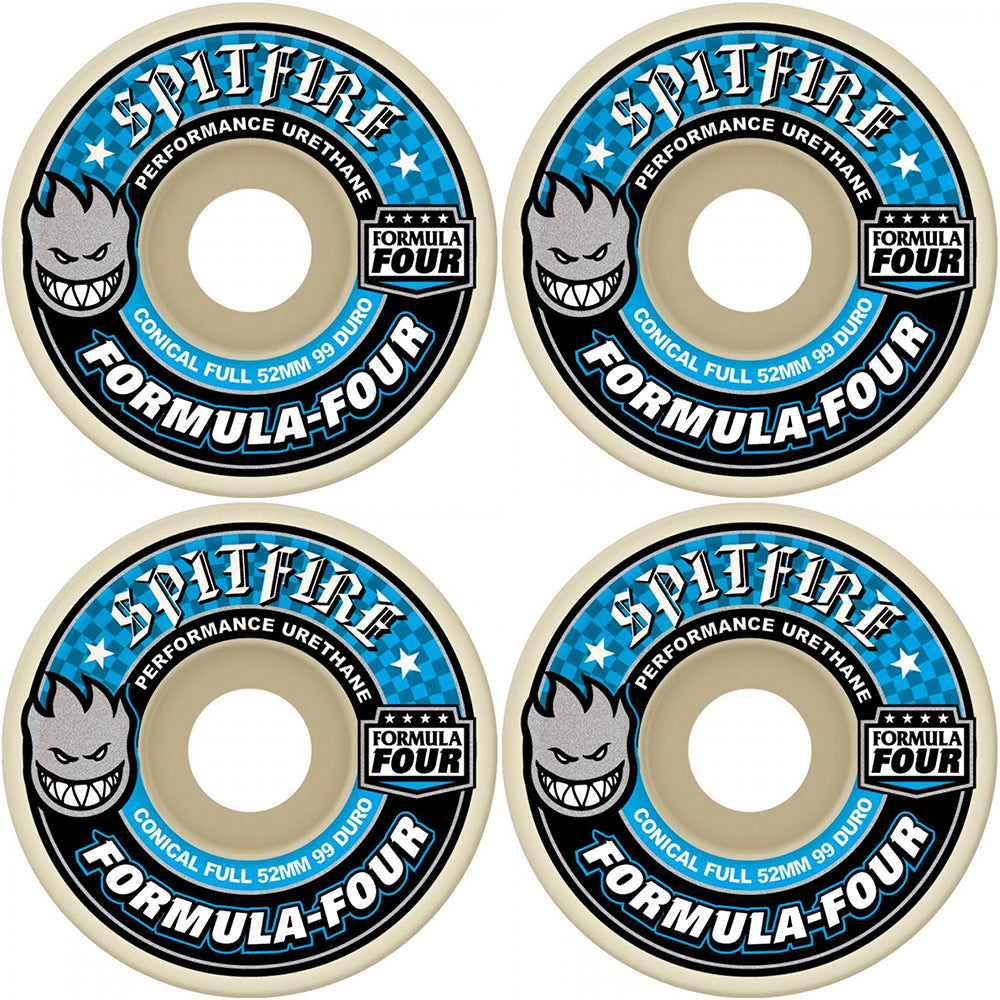 Spitfire Formula Four Conical Full 99du Skateboard Wheels 58mm