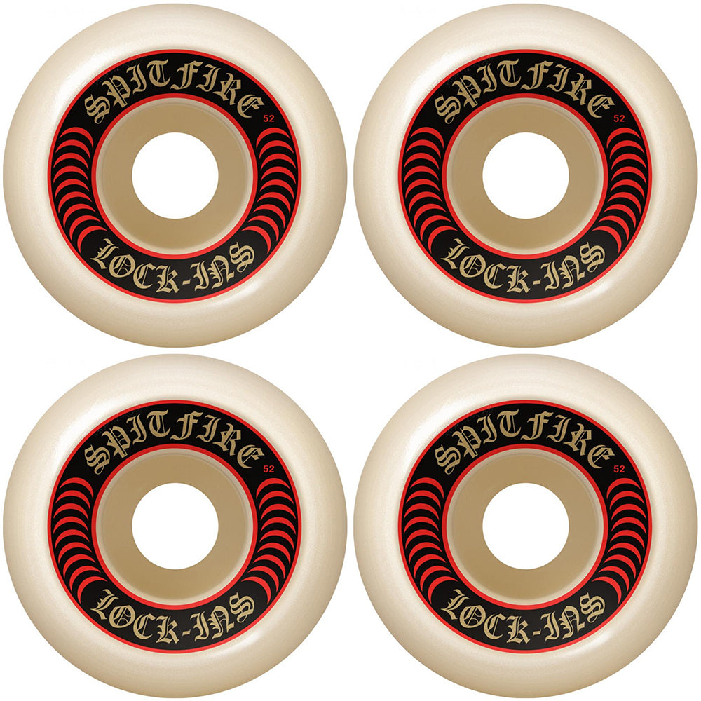 Spitfire Formula Four Lock Ins 101DU Skateboard Wheels 52mm